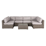 Seating Set With Cushions Handcrafted Wicker Design - Furniture Home Direct