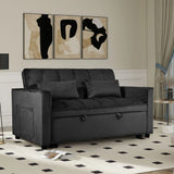 3 In 1 Pull Out Couch Convertible Sofa Bed With Reclining Backrest - Furniture Home Direct