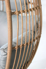 Outdoor Wicker Egg Chair And Footstool - Furniture Home Direct