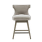 360 Degree Swivel Counter Stool With Silver Detailing - Furniture Home Direct