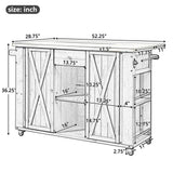 Outdoor Kitchen Island With Stainless Steel Top, Ample Storage Space, Towel And Spice Racks And A Bottle Opener - Furniture Home Direct