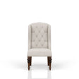 Upholstered Wing Host Chair - Light Gray - Furniture Home Direct