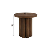 Loanna - Wooden Color End Table - Brown - Furniture Home Direct