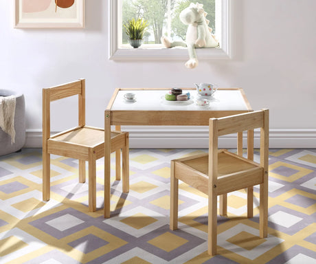 Gibson - 3-Piece Dry Erase Kids Table & Two Chair Set - Furniture Home Direct