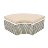 Outdoor Daybed With Canopy Weatherproof Rattan Beige - Furniture Home Direct