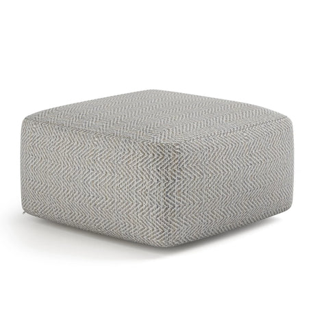 Nate - Handcrafted Square Pouf - Furniture Home Direct