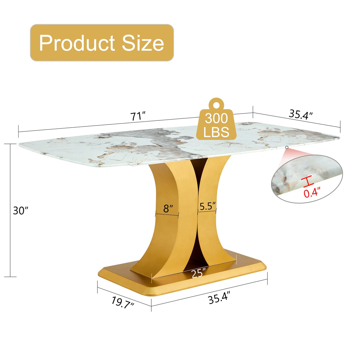 Modern Minimalist Dining With Imitation Marbled Glass Tabletop - Furniture Home Direct