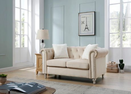 Stylish Contemporary Loveseat - Furniture Home Direct