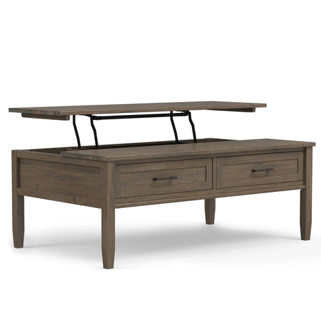 Ela - Lift Top Coffee Table - Smoky Brown - Furniture Home Direct