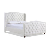Marcella - Upholstered Shelter Headboard Bed Set - Furniture Home Direct