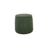 Elegant Round Storage Ottoman Upholstered - Furniture Home Direct