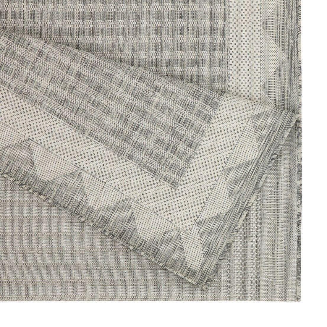 Sunshine - 2'7" X 7'3" Indoor, Outdoor Area Rug, Polypropylene - Silver - Furniture Home Direct