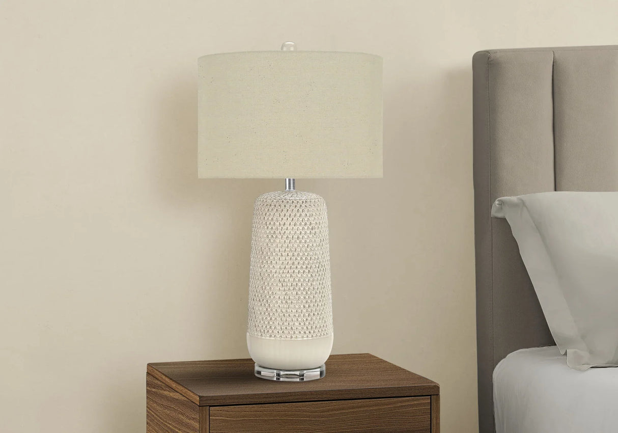 Contemporary Lighting, Table Lamp, Ceramic, Resin - Cream - Furniture Home Direct