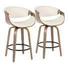 Symphony - Mid Century Modern Counter Stool (Set of 2) - Furniture Home Direct