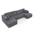 Modern Minimalist U - Shape Modular Sectional Sofa - Furniture Home Direct