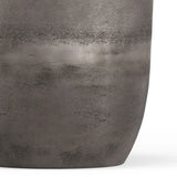 Morris - Metal End Table - Antique Silver - Furniture Home Direct