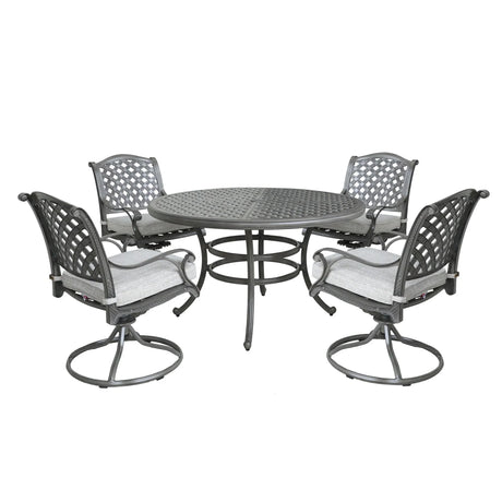 Outdoor Aluminum Dining Set With Cushion - Furniture Home Direct