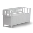 Acadian - Entryway Storage Bench, Handcrafted - Furniture Home Direct