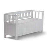 Acadian - Entryway Storage Bench, Handcrafted - Furniture Home Direct