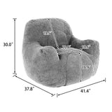 Comfy Bean Bag Chair With Filler, Fluffy And Cozy Seating - Furniture Home Direct