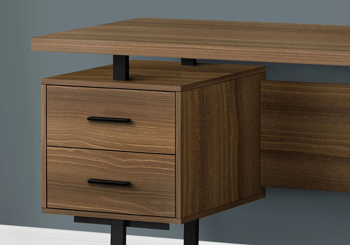 Computer Desk For Home Office, Laptop, Left, Right Set - Up, Storage Drawers, Contemporary & Modern - Furniture Home Direct