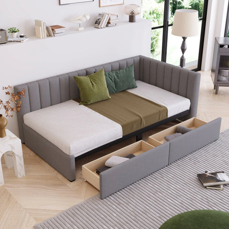Upholstered Daybed, Sofa Bed Frame, No Box Spring Needed - Furniture Home Direct