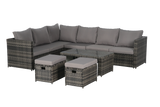 Outdoor Sectional Set - Gray - Furniture Home Direct