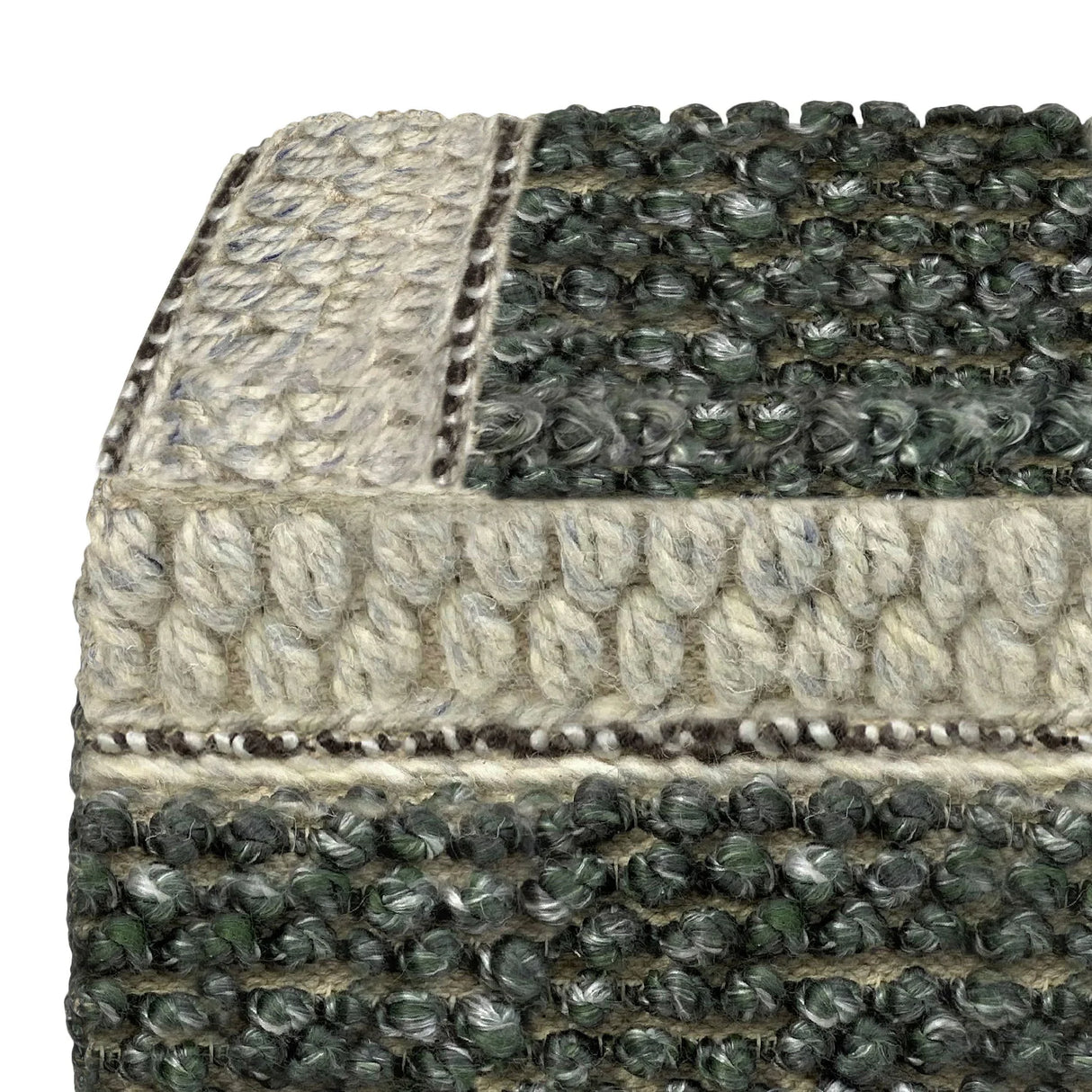Grady - Handcrafted Square Pouf - Furniture Home Direct