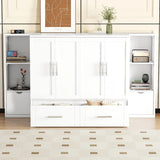 Murphy Bed With Shelves, Drawers And USB Ports - Furniture Home Direct