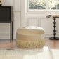 Yolanda - Round Upholstered Accent Ottoman - Furniture Home Direct