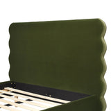 Stockholm - Modern Wavy Headboard Platform Bed - Furniture Home Direct
