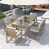 Patio Dining Set Outdoor Dining Table And Chair Set With And Removable Cushions For Patio - Furniture Home Direct