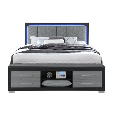 Emilia - Bed With Storage And LED Lighting - Furniture Home Direct