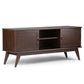 Draper - Handcrafted Mid Century Low TV Media Stand - Furniture Home Direct