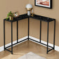 Corner Accent Console Table For Entryway, Unique L-Shaped Design - Furniture Home Direct