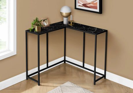 Corner Accent Console Table For Entryway, Unique L-Shaped Design - Furniture Home Direct