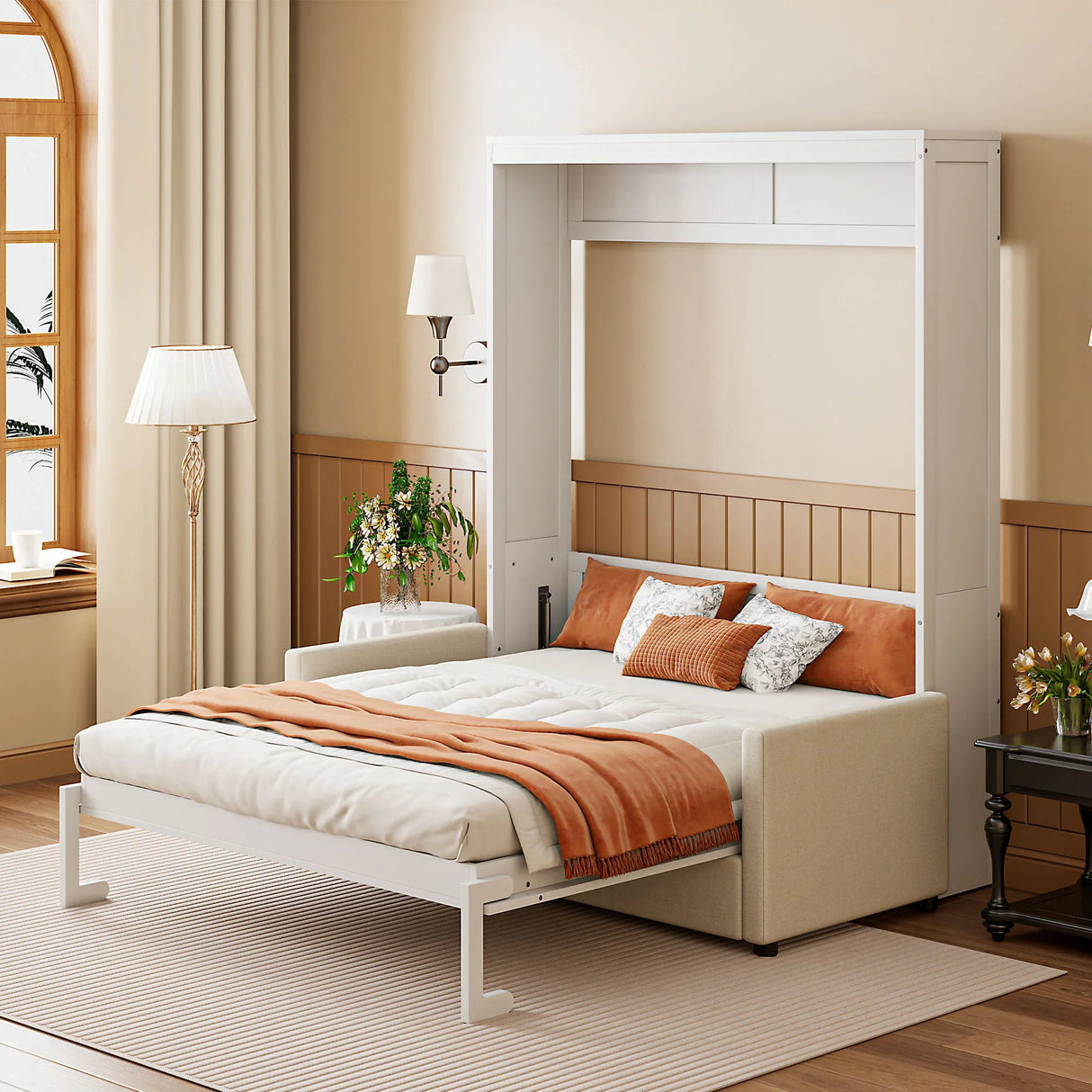 Murphy Wall Bed With Cushion - Furniture Home Direct