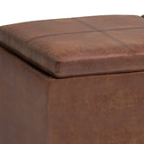Avalon - Upholstered Storage Ottoman - Furniture Home Direct