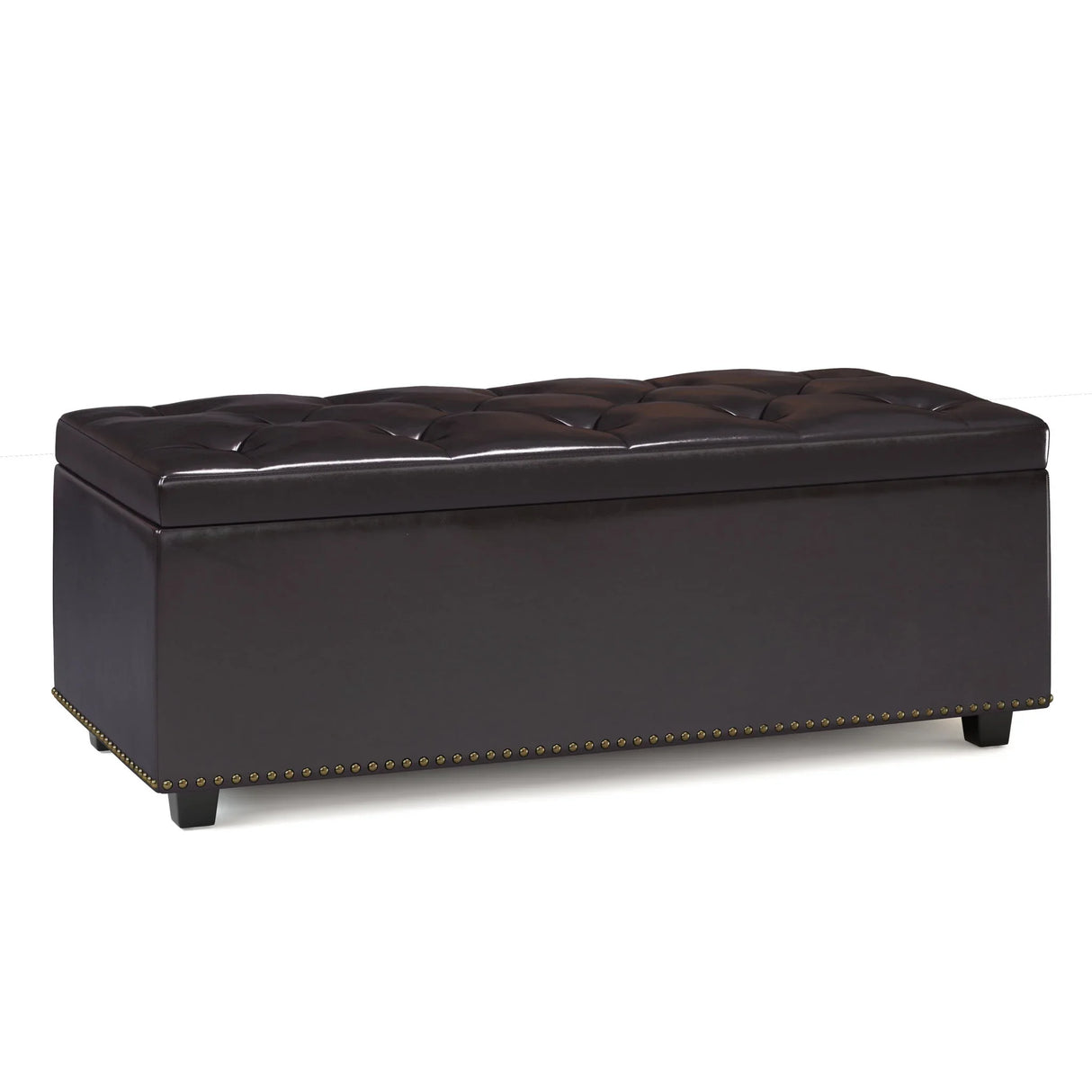 Hamilton - Upholstered Lift Top Rectangular Storage Ottoman - Furniture Home Direct