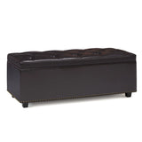 Hamilton - Upholstered Lift Top Rectangular Storage Ottoman - Furniture Home Direct