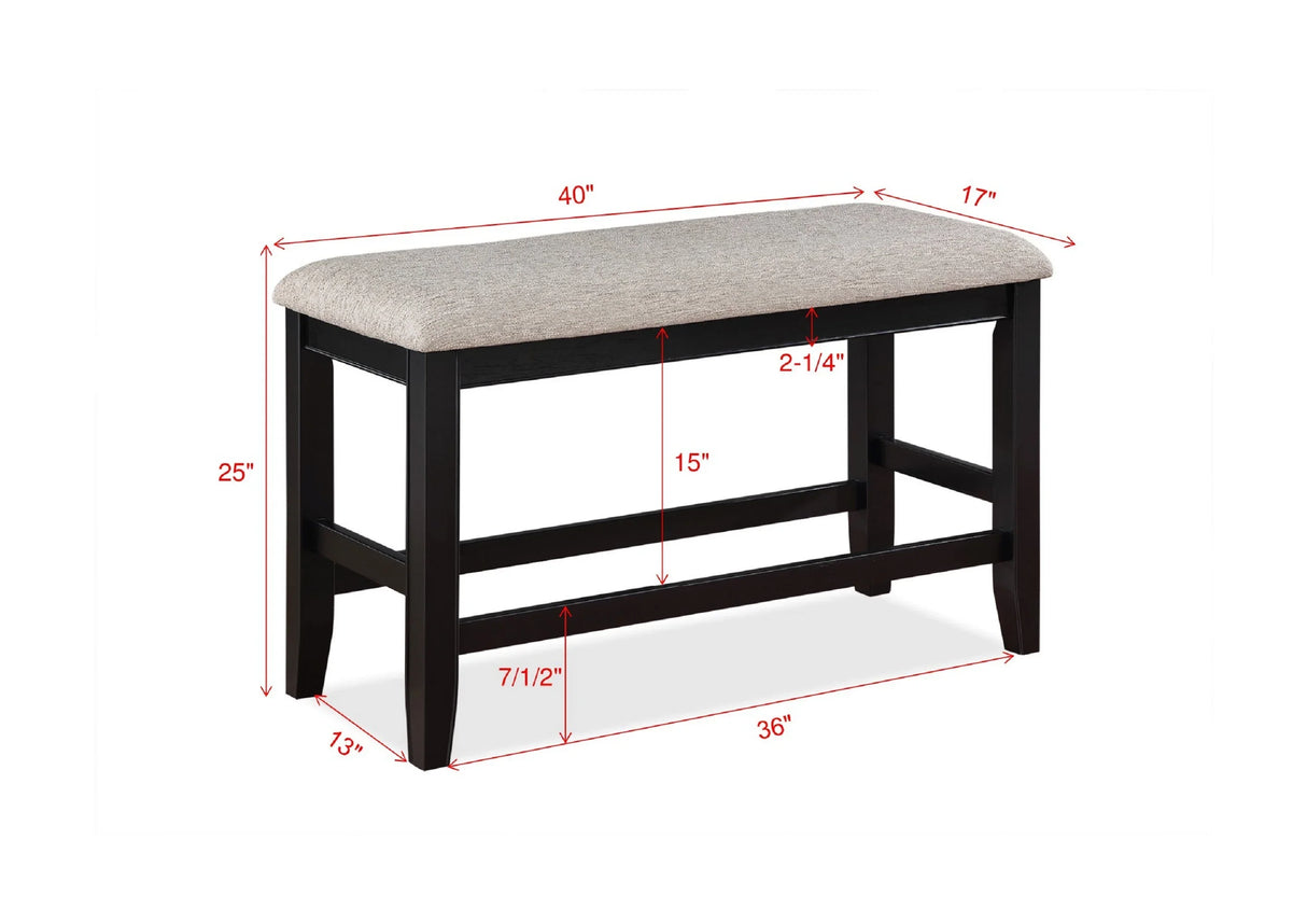 Dining Set Square Plank Top Table Chairs Light Gray - Furniture Home Direct