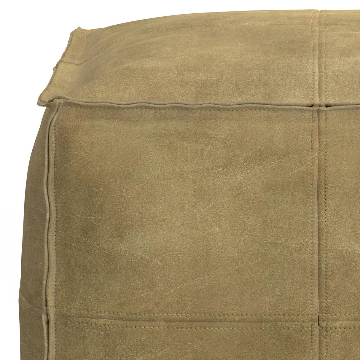 Sheffield - Handcrafted Square Pouf - Furniture Home Direct