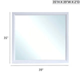 Glasgow - Mirror With Minimalist Design And Low Distortion Glass - Furniture Home Direct
