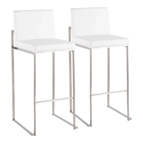 Fuji - Contemporary And Modern Elegance High Back Barstool - Furniture Home Direct