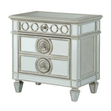 Varian - Mirrored Nightstand - Silver - Furniture Home Direct