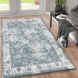 Toucan - Washable Non - Slip Area Rug, Elegant Design - Silver - Furniture Home Direct
