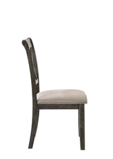 Claudia II - Weathered Side Chair (Set of 2) - Beige / Gray - Furniture Home Direct