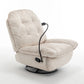 Modern Swivel Gliding Recliner Chair With Rocking Function And Phone Holder, Large Comfortable - Furniture Home Direct