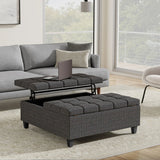 Harrison - Upholstered Coffee Table Storage Ottoman - Furniture Home Direct