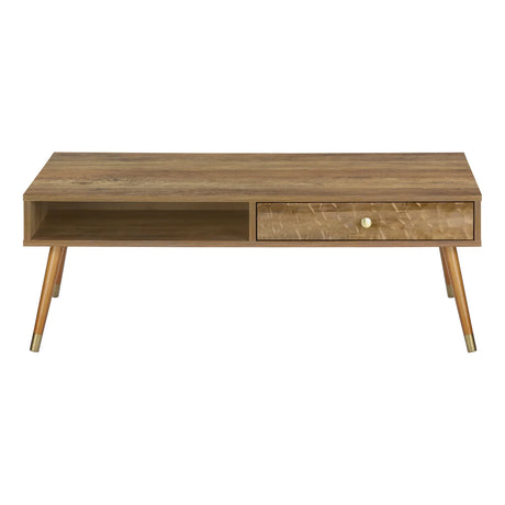 Mid Century Scandinavian Style Coffee Table - Walnut - Furniture Home Direct